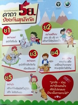 คาถา 5ย ป้องกันสุนัขกัด